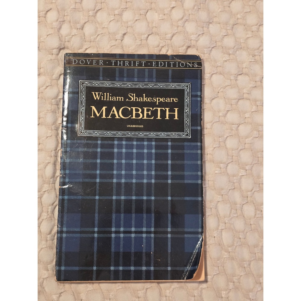 Dover Thrift‎ Macbeth Book Unisex OS Blue Good Shakespeare Paperback 0486278026
